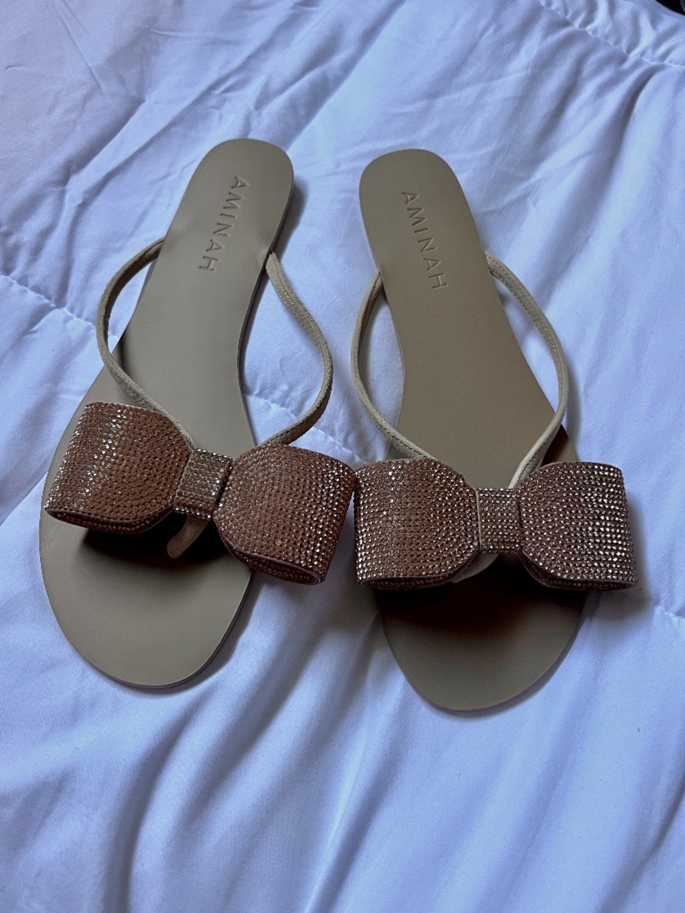 CRYSTAL FLIP FLOP ROSE GOLD - Picture 4 of 6